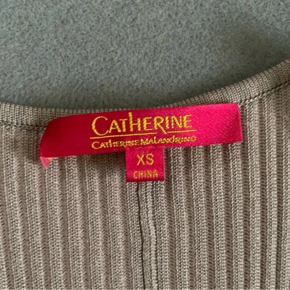 Y2K luxury Ribbed A line knit dress - Picture 4 of 12